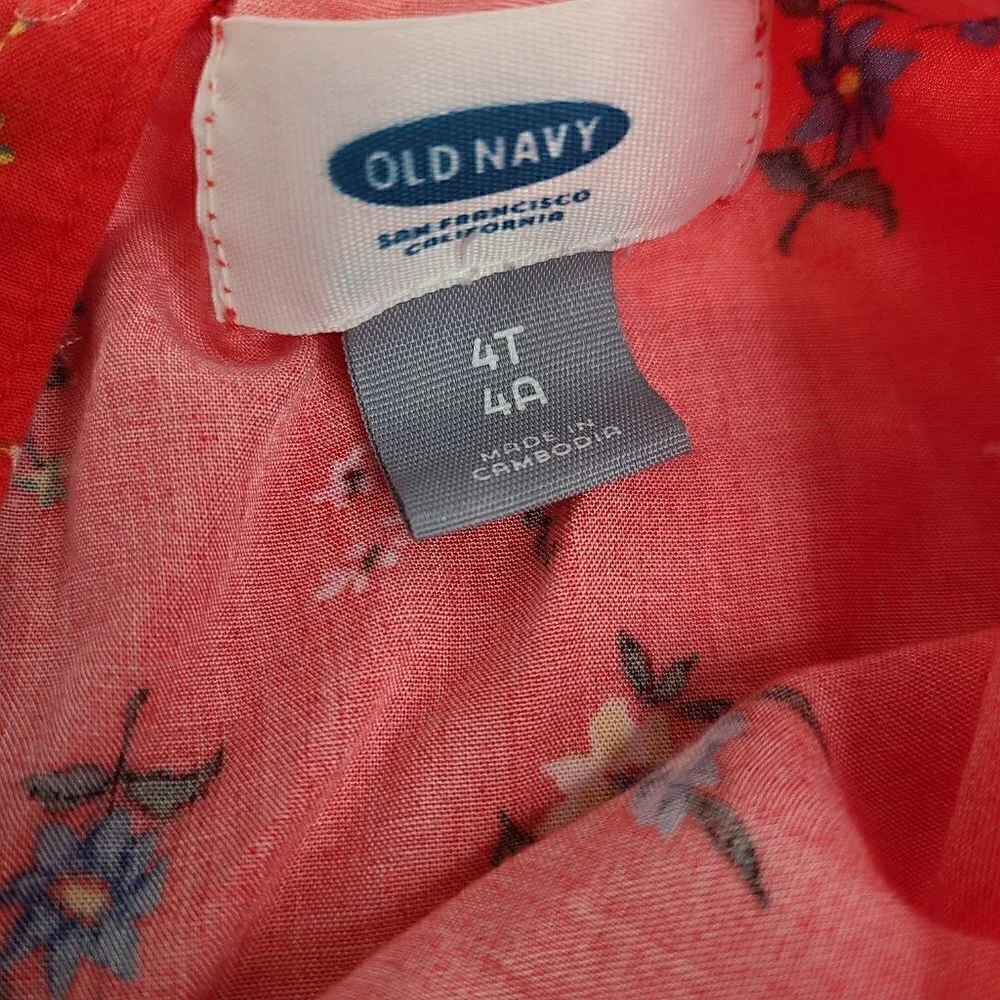 Old Navy Set of 2 Floral Boho Spring Summer Dress 4T